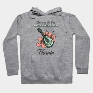 Ukulele Strum in the Sun Hallandale Beach, Florida Hoodie